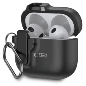 Hurtownia GSM - Etui Tech-Protect Slim Hook Apple AirPods 4 černé - THP3446 - {ean13} - Hurt