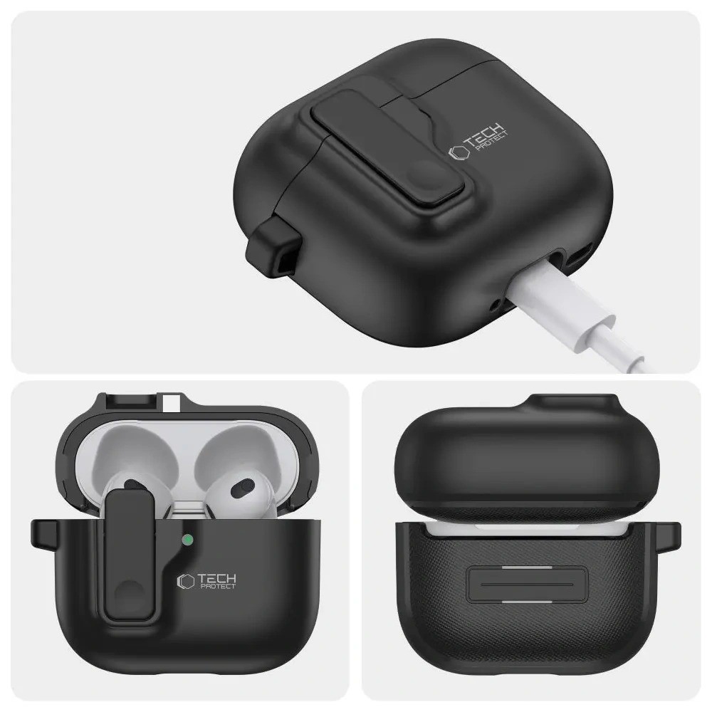 Hurtownia GSM - Tech-Protect Slim Hook Apple AirPods 4 Schwarz - THP3446 - {ean13} - Hurt