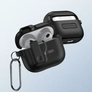 Hurtownia GSM - Etui Tech-Protect Slim Hook Apple AirPods 4 černé - THP3446 - {ean13} - Hurt