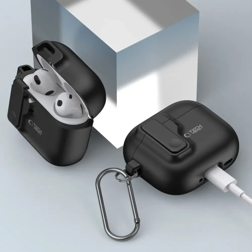 Etui Tech-Protect Slim Hook Apple AirPods 4 Black