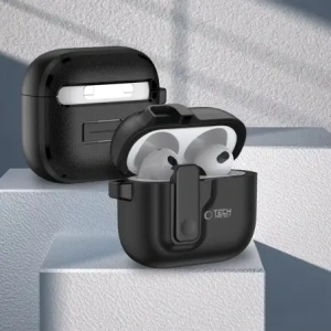 Hurtownia GSM - Etui Tech-Protect Slim Hook Apple AirPods 4 černé - THP3446 - {ean13} - Hurt