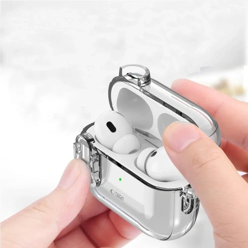 Etui Tech-Protect Slim Hook Apple AirPods Pro 1 / 2 Clear