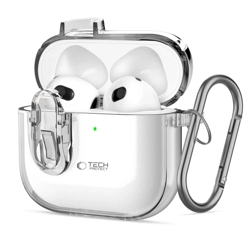 Etui Tech-Protect Slim Hook Apple AirPods 4 Clear