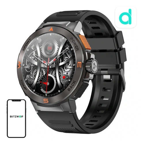 Smartwatch BlitzWolf BW-AT5 AMOLED 1.43" IP67 Bluetooth 5.3 (czarny)