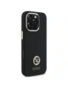 Guess GUHCP16LM4DGPK Apple iPhone 16 Pro Hartschale Silikon Logo Strass 4G schwarz