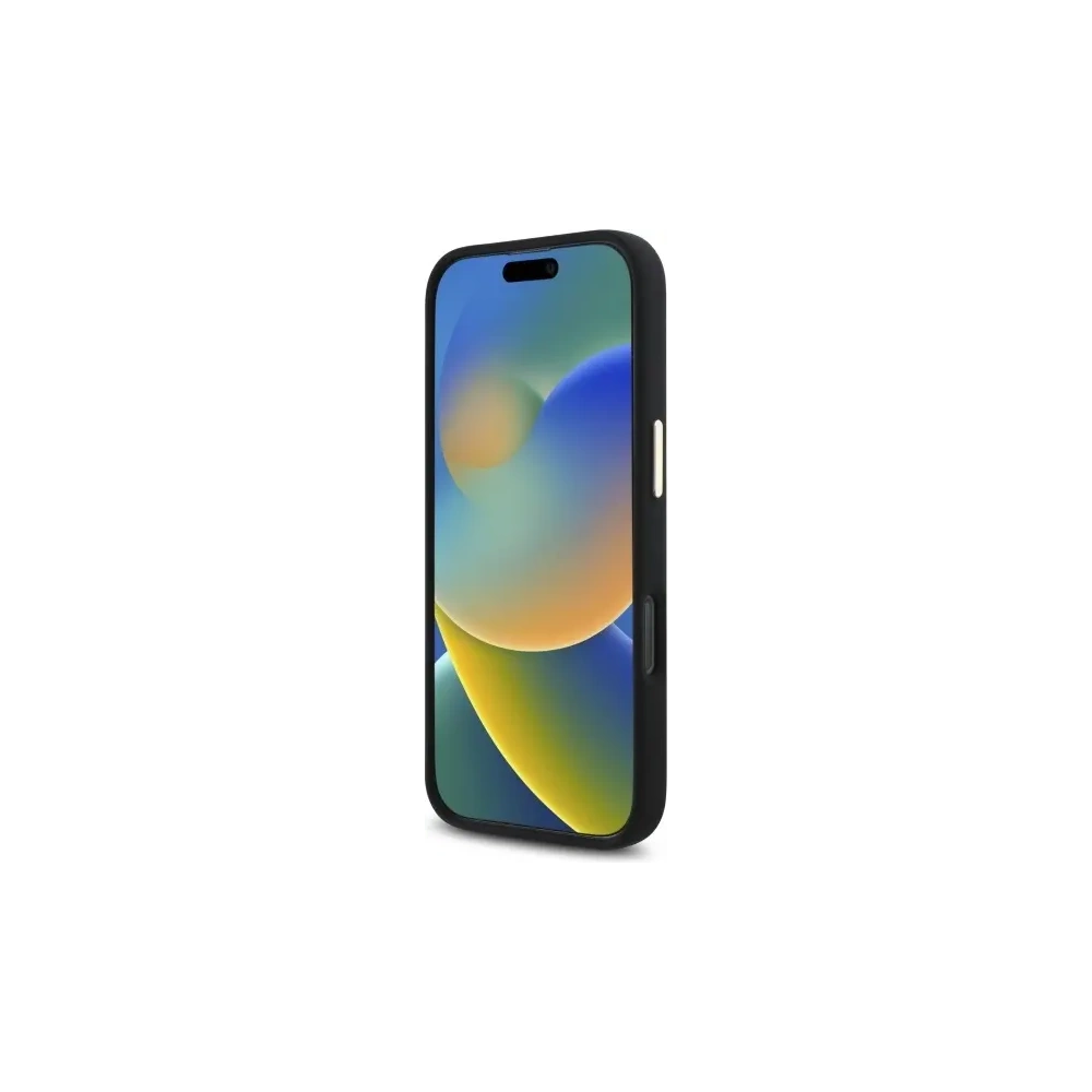 Etui Guess GUHCP16LM4DGPK Apple iPhone 16 Pro hardcase silikonové logo strass 4G černé/black