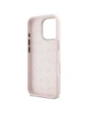 Etui Guess GUHCP16LSMBSLP Apple iPhone 16 Pro hardcase Silicone Script Metal Logo & Frame różowy/pink