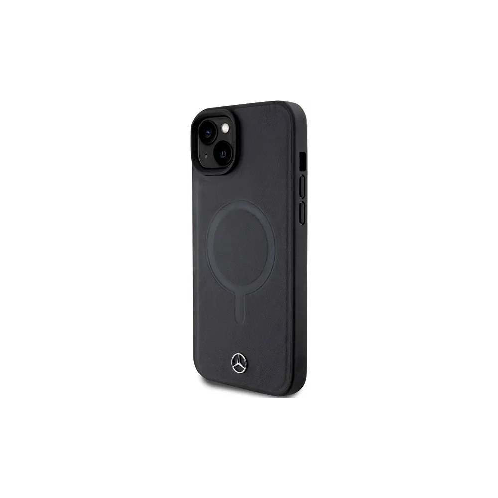Hurtownia GSM - Mercedes MEHMP15M23RCMK Apple iPhone 15 Plus / 14 Plus hardcase din piele netedă MagSafe negru - MRS226 - {ean13} - Hurt