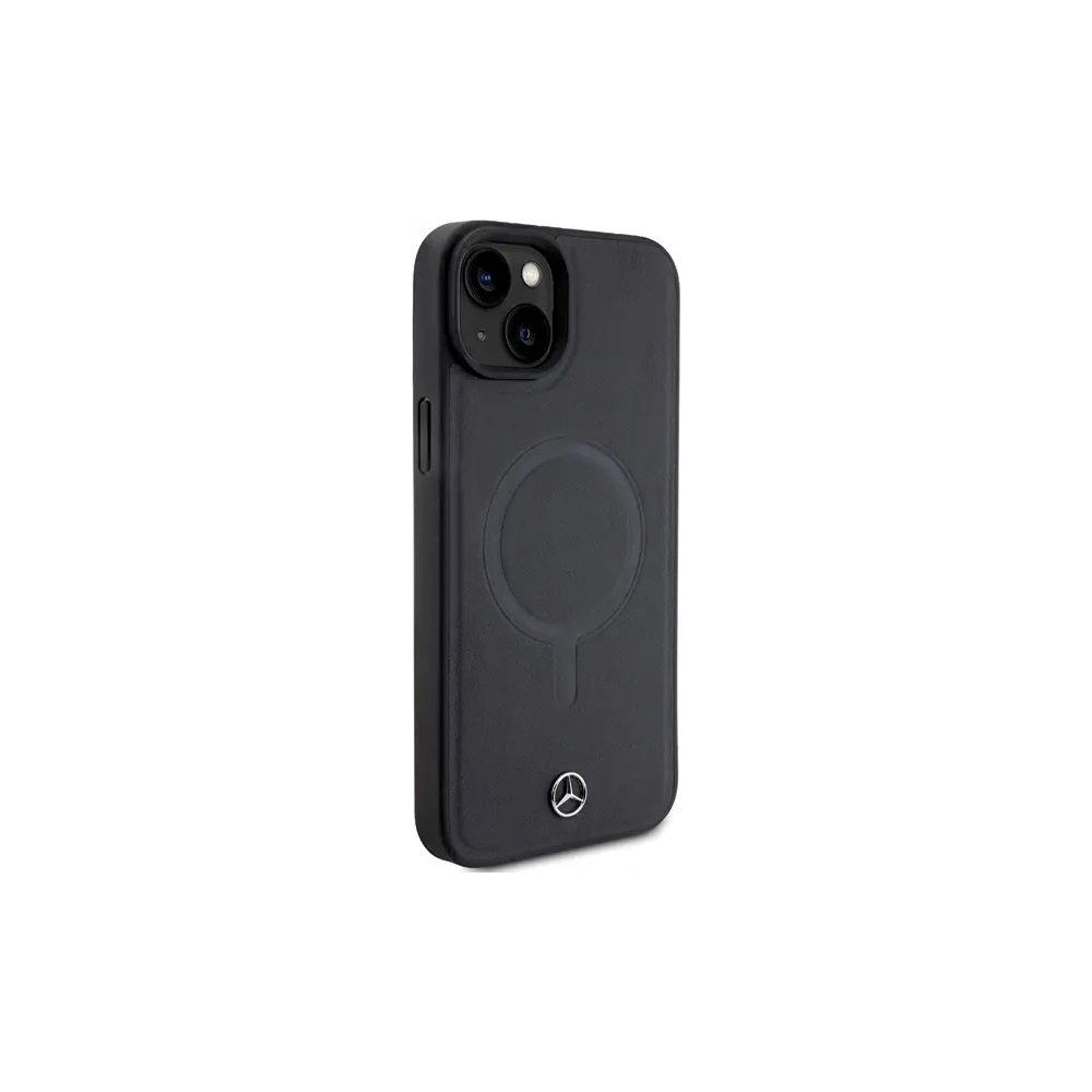 Hurtownia GSM - Mercedes MEHMP15M23RCMK Apple iPhone 15 Plus / 14 Plus hardcase din piele netedă MagSafe negru - MRS226 - {ean13} - Hurt