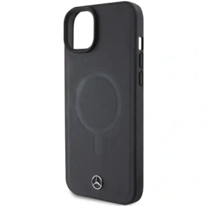 Mercedes MEHMP15M23RCMK Apple iPhone 15 Plus / 14 Plus kemény tok Simla Bőr MagSafe fekete