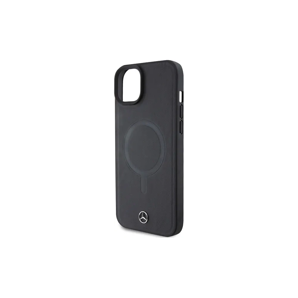Hurtownia GSM - Etui Mercedes MEHMP15M23RCMK Apple iPhone 15 Plus / 14 Plus hardcase Smooth Leather MagSafe czarny/black - MRS226 - {ean13} - Hurt