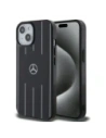 Mercedes MEHMP15S23HRSK Apple iPhone 15 / 14 / 13 Hardcase Doppelschicht Kreuzlinien MagSafe schwarz