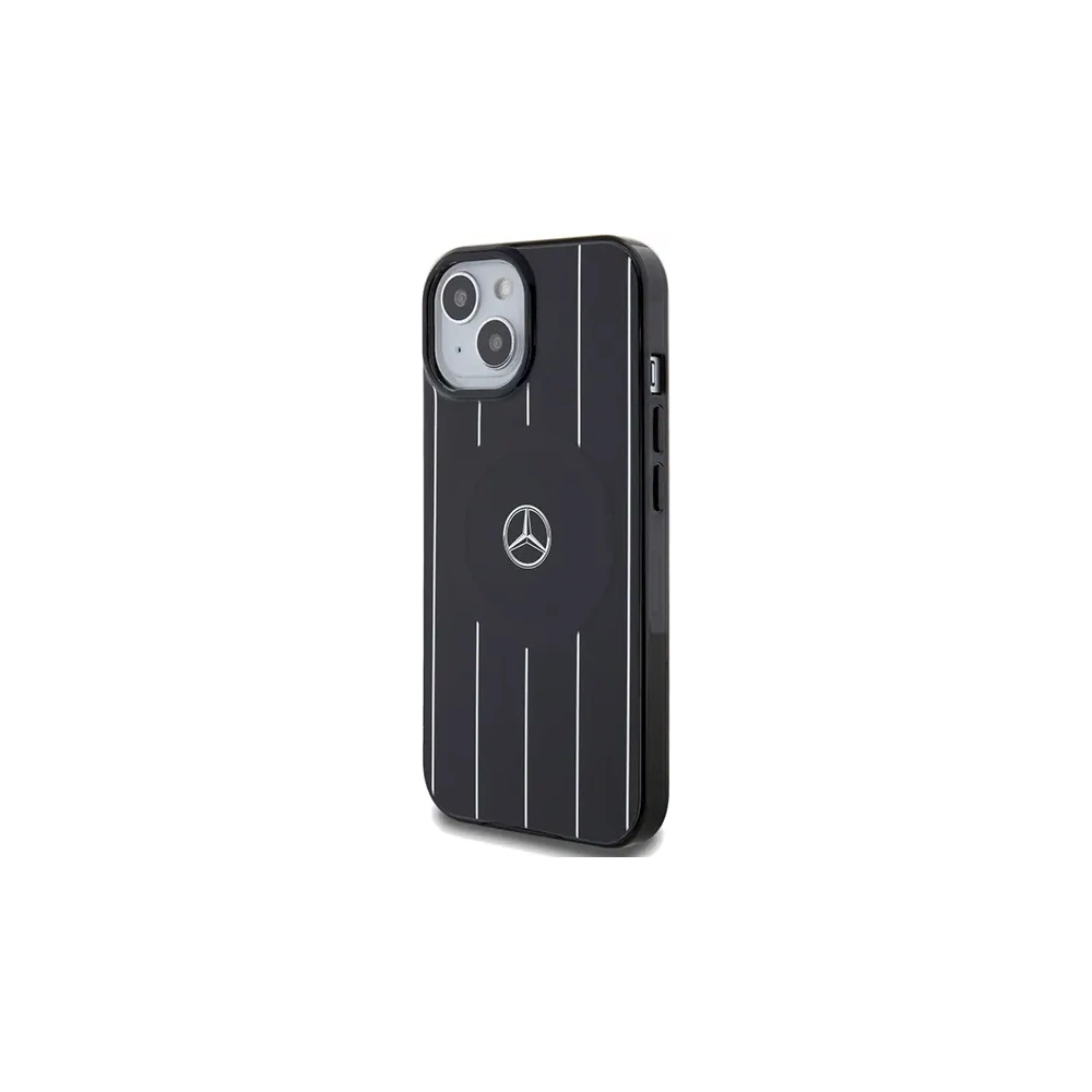Hurtownia GSM - Mercedes MEHMP15S23HRSK Apple iPhone 15 / 14 / 13 carcasă dură cu două straturi, linii încrucișate, MagSafe, neagră - MRS227 - {ean13} - Hurt