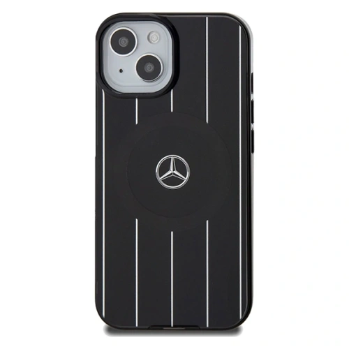 Etui Mercedes MEHMP15S23HRSK Apple iPhone 15 / 14 / 13 hardcase Double Layer Crossed Lines MagSafe czarny/black
