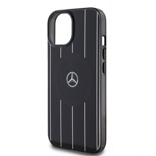 Etui Mercedes MEHMP15S23HRSK Apple iPhone 15 / 14 / 13 hardcase Double Layer Crossed Lines MagSafe czarny/black