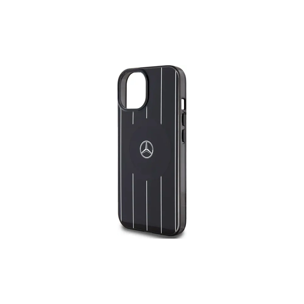 Hurtownia GSM - Mercedes MEHMP15S23HRSK Apple iPhone 15 / 14 / 13 carcasă dură cu două straturi, linii încrucișate, MagSafe, neagră - MRS227 - {ean13} - Hurt