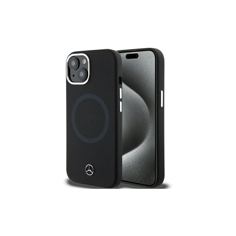 Hurtownia GSM - Mercedes MEHMP15S23SCMK Apple iPhone 15 / 14 / 13 husă din silicon bicolor MagSafe negru - MRS230 - {ean13} - Hurt