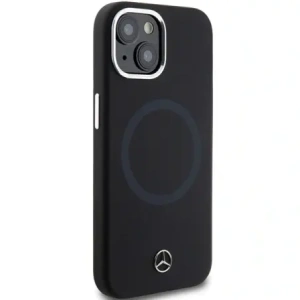 Mercedes MEHMP15S23SCMK Apple iPhone 15 / 14 / 13 kemény tok Szilikon Két színű MagSafe fekete