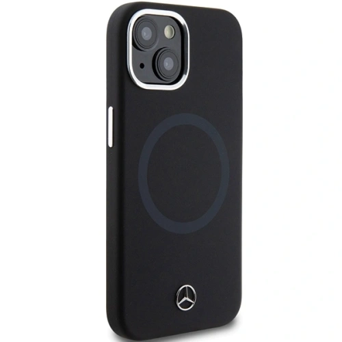 Etui Mercedes MEHMP15S23SCMK Apple iPhone 15 / 14 / 13 hardcase Silicone Bicolor MagSafe czarny/black