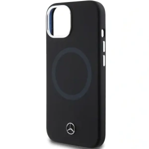 Mercedes MEHMP15S23SCMK Apple iPhone 15 / 14 / 13 kemény tok Szilikon Két színű MagSafe fekete