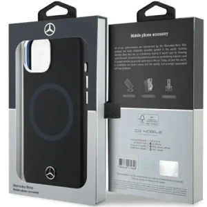 Wholesale Mercedes MEHMP15S23SCMK Apple iPhone 15 / 14 / 13 hardcase Silicone Bicolor MagSafe black - MRS230 - {ean13} - Hurt