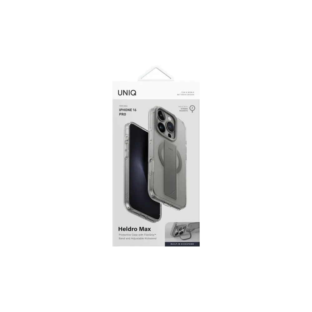 UNIQ Heldro Max Apple iPhone 16 Pro Magclick Charging clear lucent