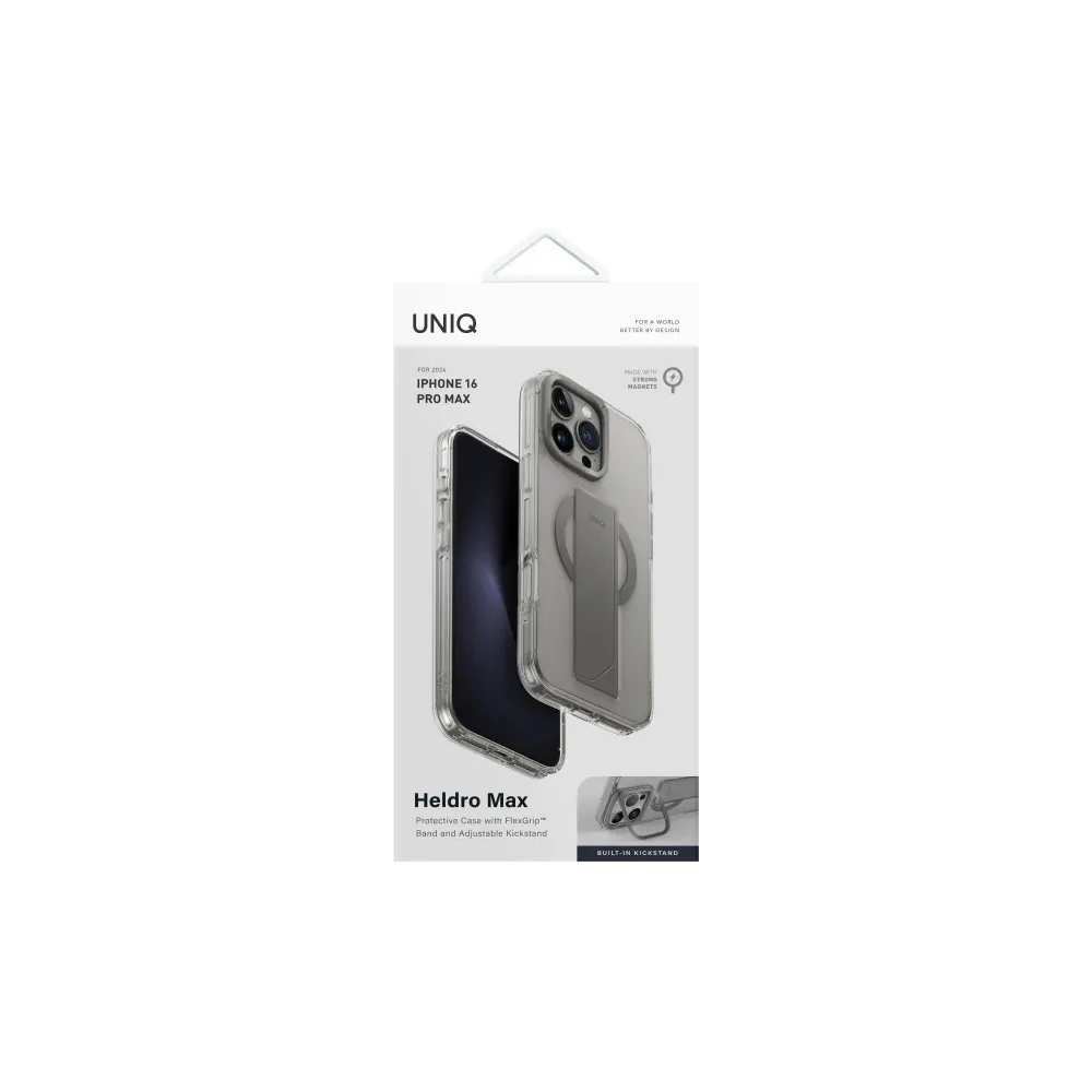 Hurtownia GSM - UNIQ Heldro Max Apple iPhone 16 Pro Max Magclick Töltés átlátszó világos - UNIQ1384 - {ean13} - Hurt
