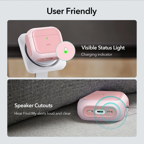 Etui ESR Orbit Halolock Magsafe Apple AirPods 4 Pink