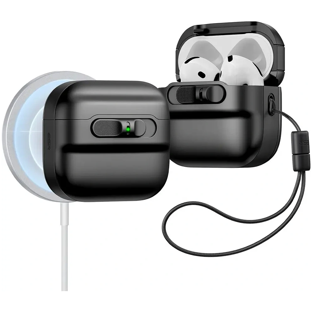 Hurtownia GSM - Etui ESR Pulse Halolock Magsafe Apple AirPods 4 Black - ESR864 - {ean13} - Hurt