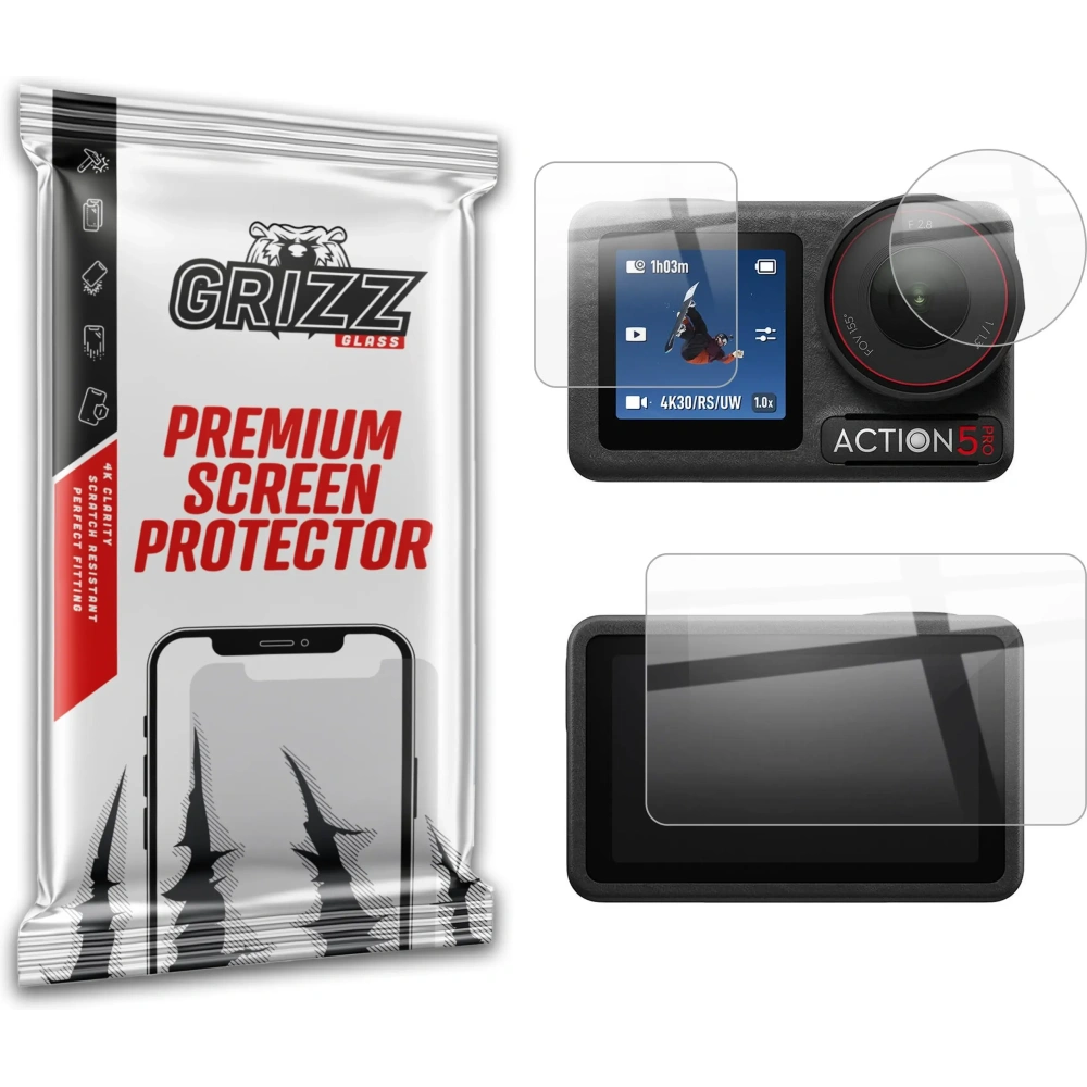 Wholesale GrizzGlass CeramicFilm DJI Osmo Action 5 Pro - GRZ11964 - {ean13} - Hurt