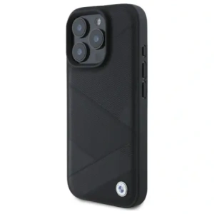 Hurtownia GSM - Etui BMW BMHCP16X23RCGPK Apple iPhone 16 Pro Max hardcase Sign Leather Crossing Lines Pattern černý/black - BMW692 - {ean13} - Hurt