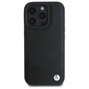 Hurtownia GSM - BMW BMHCP16X23RCGPK Apple iPhone 16 Pro Max Hartschale Sign Leder Überkreuzte Linien Muster schwarz - BMW692 - {ean13} - Hurt