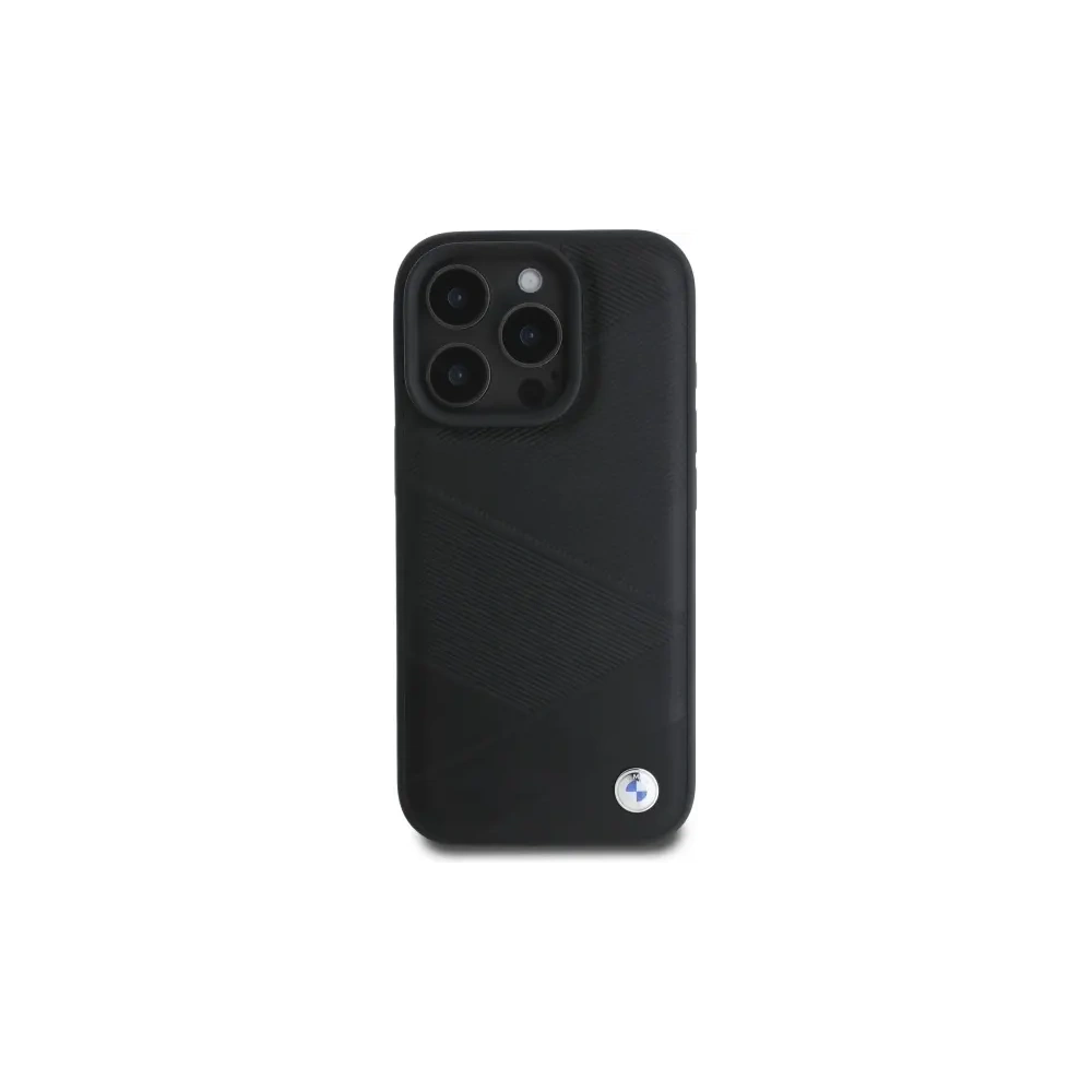 Hurtownia GSM - BMW BMHCP16X23RCGPK Apple iPhone 16 Pro Max hardcase Sign Bőr Keresztvonal Mintázat fekete - BMW692 - {ean13} - Hurt