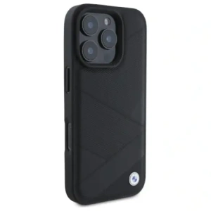 Hurtownia GSM - Etui BMW BMHCP16X23RCGPK Apple iPhone 16 Pro Max hardcase Sign Leather Crossing Lines Pattern czarny/black - BMW692 - {ean13} - Hurt