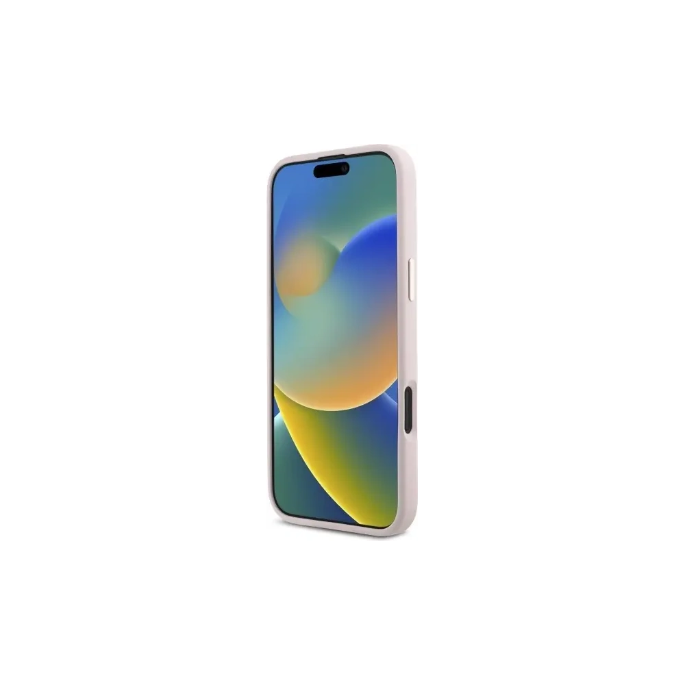 Hurtownia GSM - Guess GUHCP16MSMBSLP Apple iPhone 16 Plus kemény tok Szilikon Írásos Fém Logó & Keret rózsaszín - GUE4101 - {ean13} - Hurt