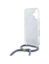 Wholesale Guess GUHCP16SHC4SEB Apple iPhone 16 hardcase Crossbody Cord 4G Print blue - GUE4102 - {ean13} - Hurt