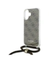 Wholesale Guess GUHCP16SHC4SEW Apple iPhone 16 hardcase Crossbody Cord 4G Print brown - GUE4103 - {ean13} - Hurt