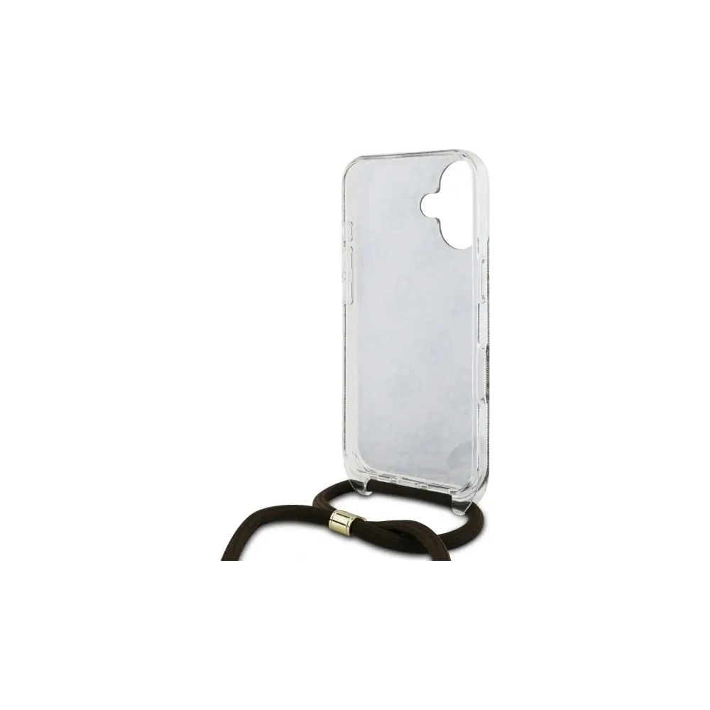 Wholesale Guess GUHCP16SHC4SEW Apple iPhone 16 hardcase Crossbody Cord 4G Print brown - GUE4103 - {ean13} - Hurt