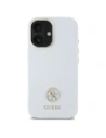 Hurtownia GSM - Guess GUHCP16SM4DGPH Apple iPhone 16 Hardcase Silikon Logo Strass 4G weiß - GUE4104 - {ean13} - Hurt