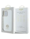Hurtownia GSM - Guess GUHCP16SM4DGPH Apple iPhone 16 keménytok Szilikon Logó Strassz 4G fehér - GUE4104 - {ean13} - Hurt