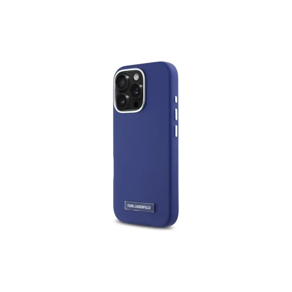 Hurtownia GSM - Etui Karl Lagerfeld KLHMP16LPGMSRPB Apple iPhone 16 Pro hardcase FW Metal Plate MagSafe modrý/blue - KLD21800 - {ean13} - Hurt