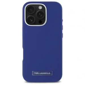 Etui Karl Lagerfeld KLHMP16LPGMSRPB Apple iPhone 16 Pro hardcase FW Metal Plate MagSafe niebieski/blue