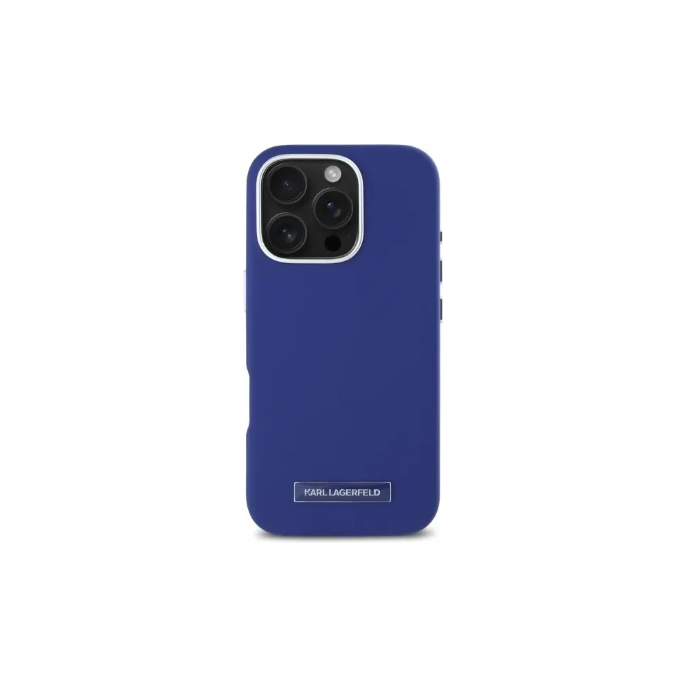 Hurtownia GSM - Etui Karl Lagerfeld KLHMP16LPGMSRPB Apple iPhone 16 Pro hardcase FW Metal Plate MagSafe modrý/blue - KLD21800 - {ean13} - Hurt