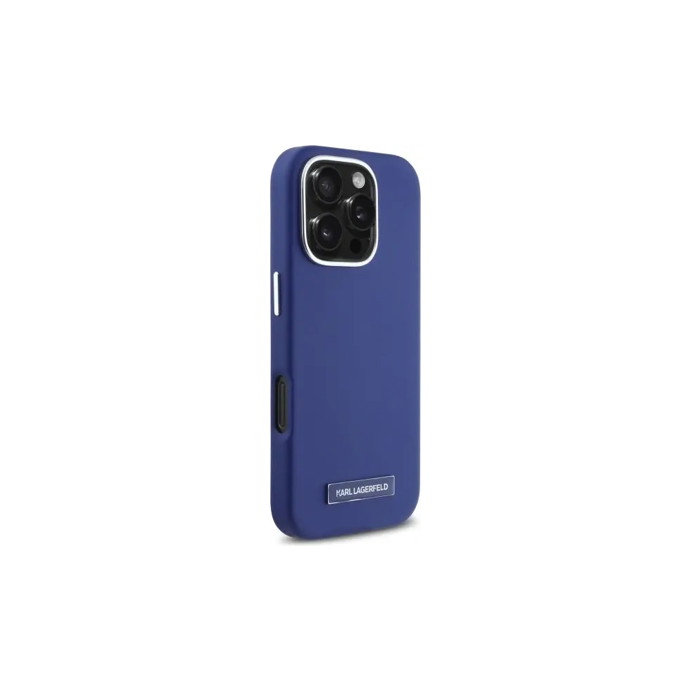 Hurtownia GSM - Etui Karl Lagerfeld KLHMP16LPGMSRPB Apple iPhone 16 Pro hardcase FW Metal Plate MagSafe niebieski/blue - KLD21800 - {ean13} - Hurt