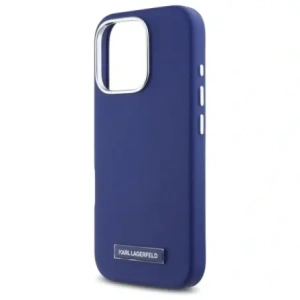 Etui Karl Lagerfeld KLHMP16LPGMSRPB Apple iPhone 16 Pro hardcase FW Metal Plate MagSafe niebieski/blue