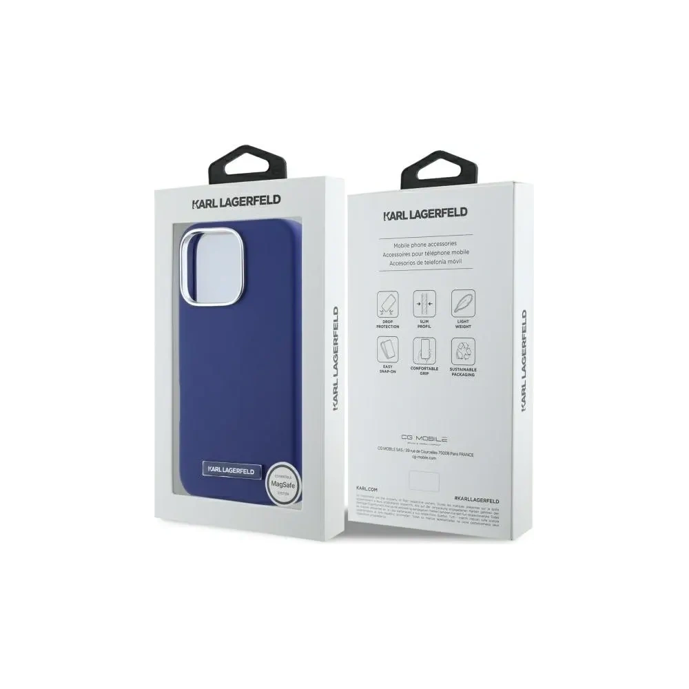 Hurtownia GSM - Etui Karl Lagerfeld KLHMP16LPGMSRPB Apple iPhone 16 Pro hardcase FW Metal Plate MagSafe modrý/blue - KLD21800 - {ean13} - Hurt