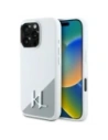 Etui Karl Lagerfeld KLHMP16LSCMKMPCH Apple iPhone 16 Pro hardcase silikonové s kovovým logem MagSafe bílý/white
