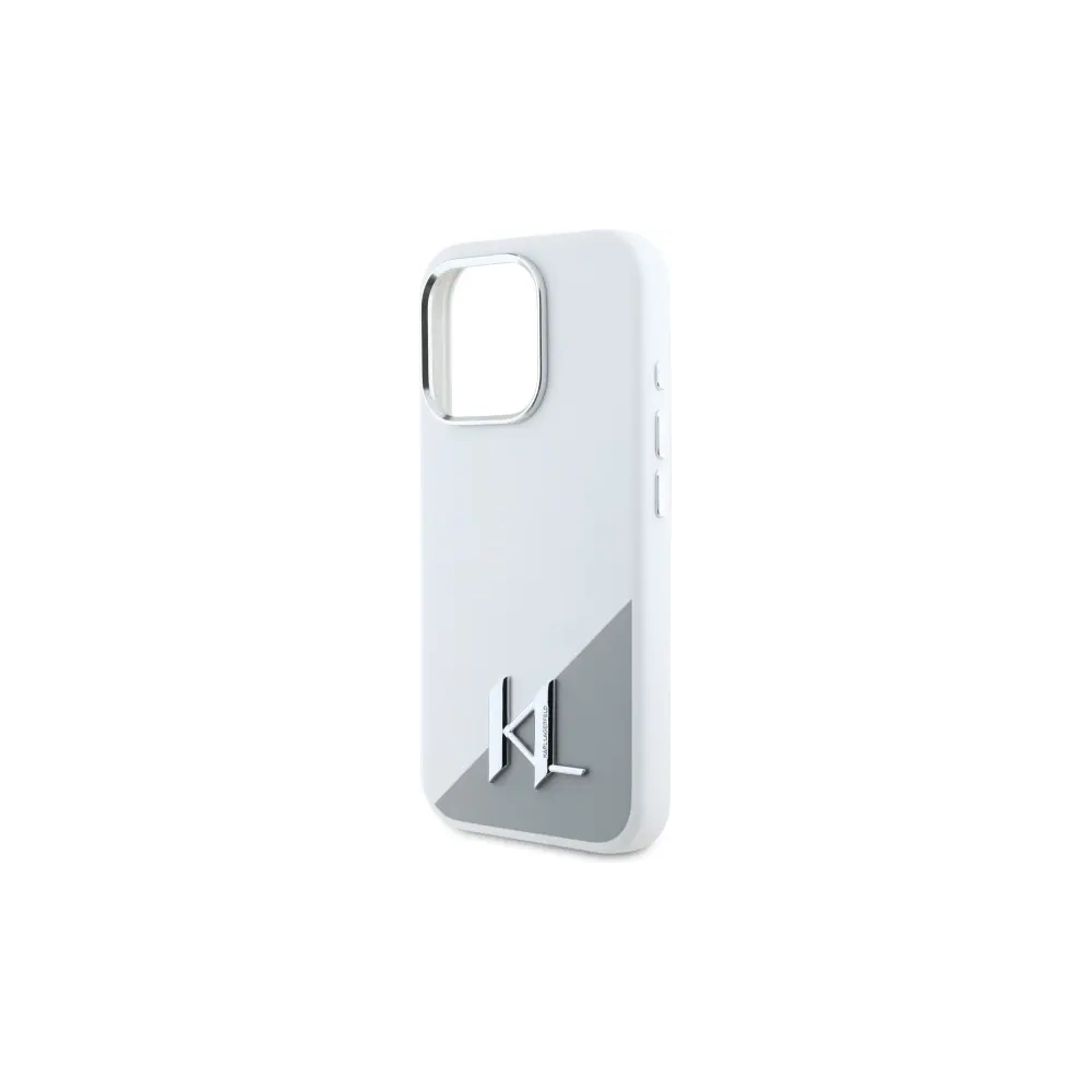 Hurtownia GSM - Karl Lagerfeld KLHMP16LSCMKMPCH Apple iPhone 16 Pro Hardcase Silikon Initial Metall-Logo MagSafe weiß - KLD21801 - {ean13} - Hurt