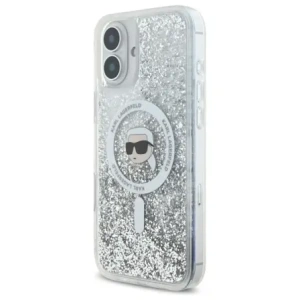 Hurtownia GSM - Karl Lagerfeld KLHMP16MLGKISGH Apple iPhone 16 Plus hardcase Liquid Glitter Karl Head Magsafe átlátszó - KLD21803 - {ean13} - Hurt