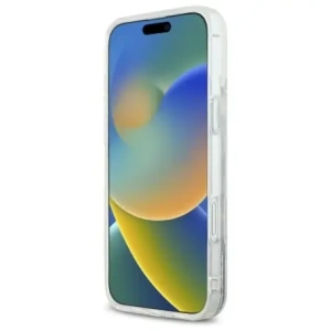 Karl Lagerfeld KLHMP16MLGKISGH Apple iPhone 16 Plus Hartschale Liquid Glitter Karl Head Magsafe transparent